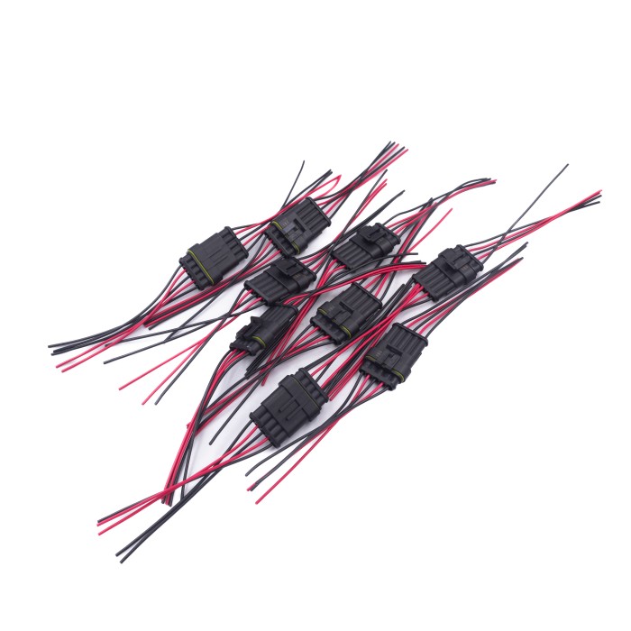 Разъем соединительный 5-и контактный в сборе герметичный (м+п) (гнездовой, штыревой) (7051-10/20СБ) (SR 00850) SURAI