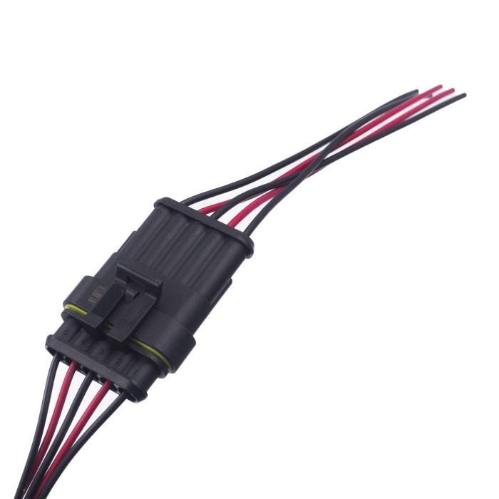 Разъем соединительный 5-и контактный в сборе герметичный (м+п) (гнездовой, штыревой) (7051-10/20СБ) (SR 00850) SURAI