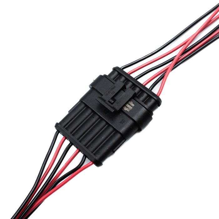 Разъем соединительный 6-и контактный в сборе (м+п) (гнездовой, штыревой) (7061-10/20СБ) (SR 00851) SURAI